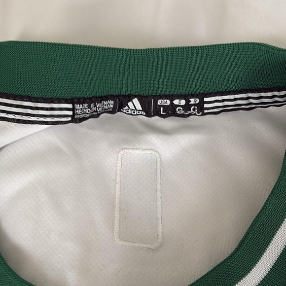 Adidas Celtics White and Green Basketball Jersey - Picture 2 of 6